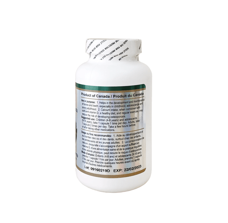 BEC Liquid Calcium with Vitamin D3 180 Capsules - Maple House Nutrition Inc.