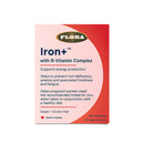 FLORA Iron+ with B-Vitamin Complex 60 capsules