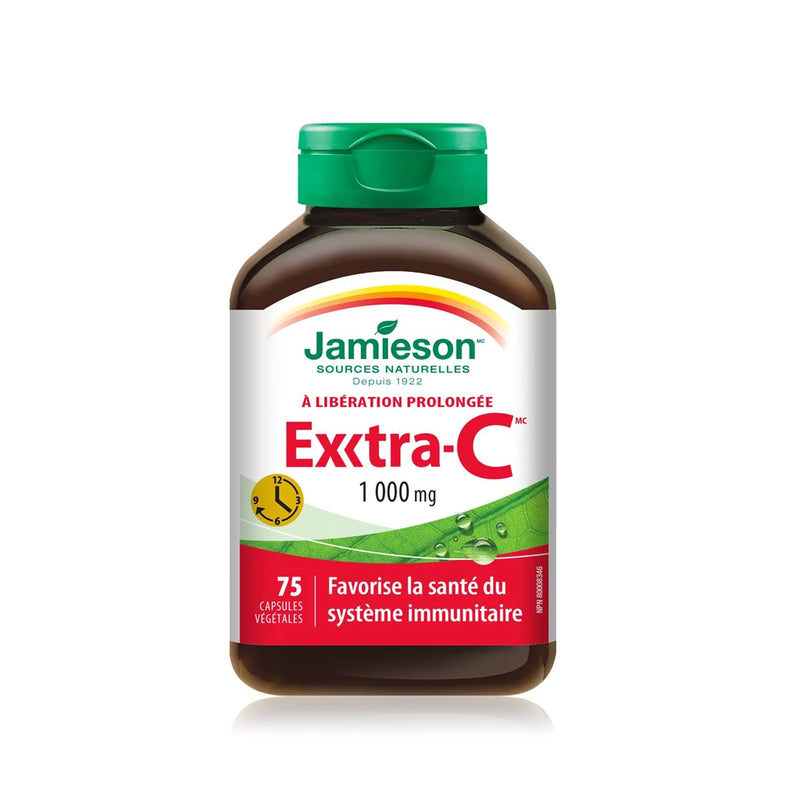 Jamieson Exxtra-C 1000mg - Timed Release 75 Caplets - Maple House Nutrition Inc.