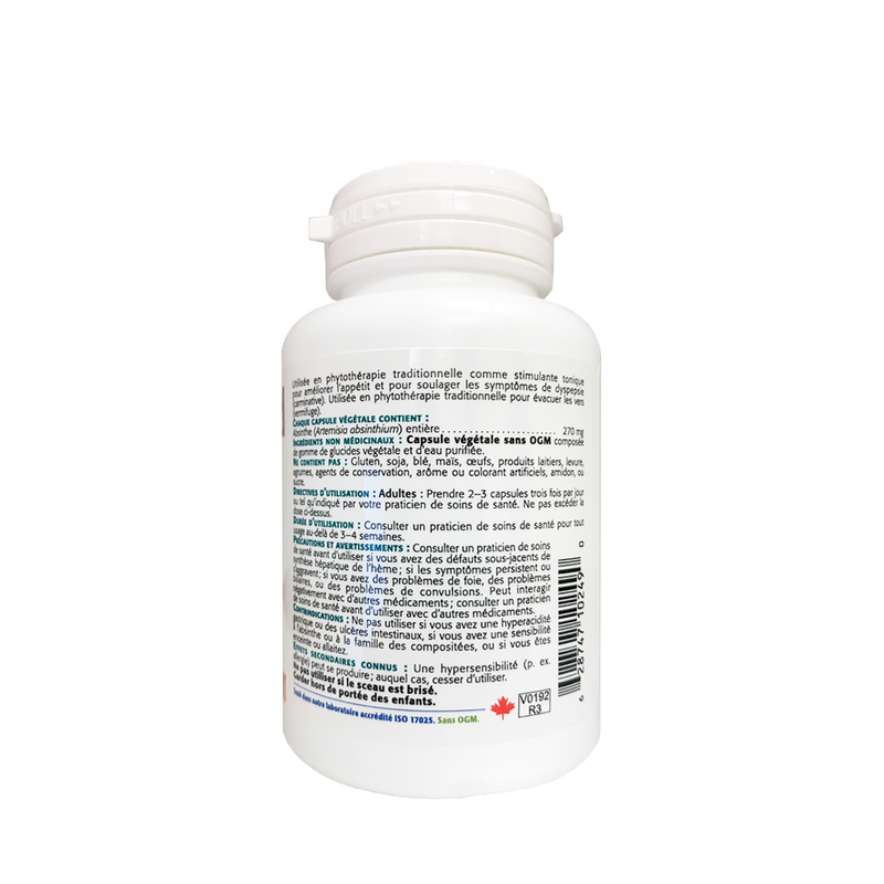 New Roots Herbal Wormwood 270mg 100 Vegetable Capsules