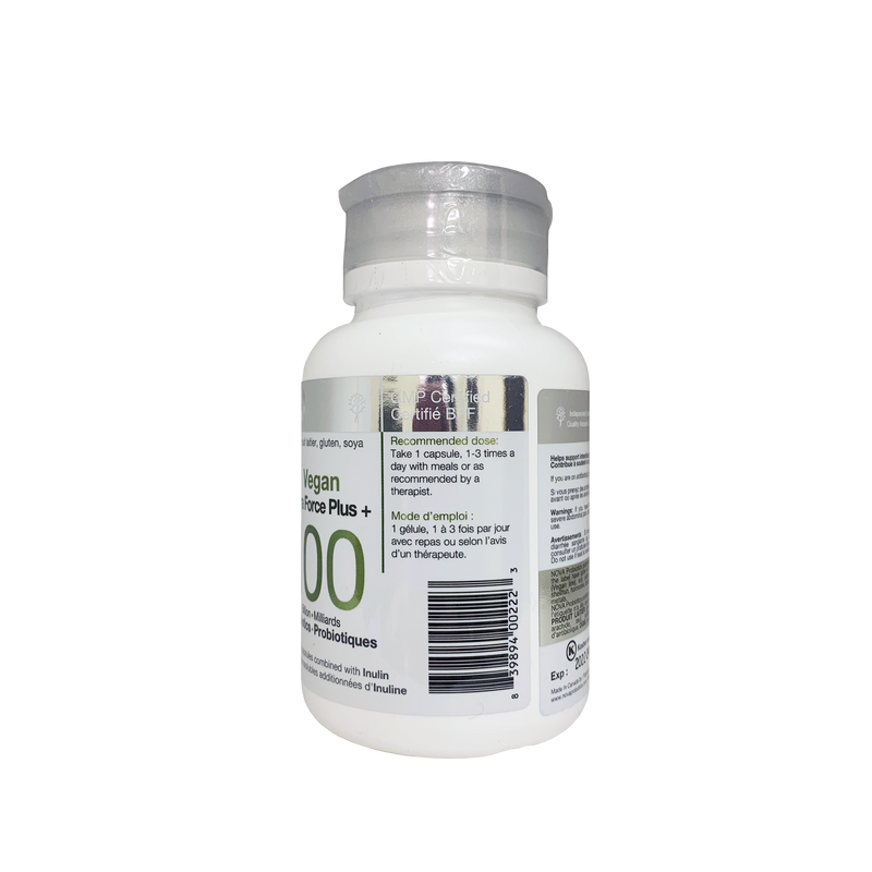 Nova 100 Billion Probiotics Vegan Ultra Force Plus 30 Capsules - Maple House Nutrition Inc.