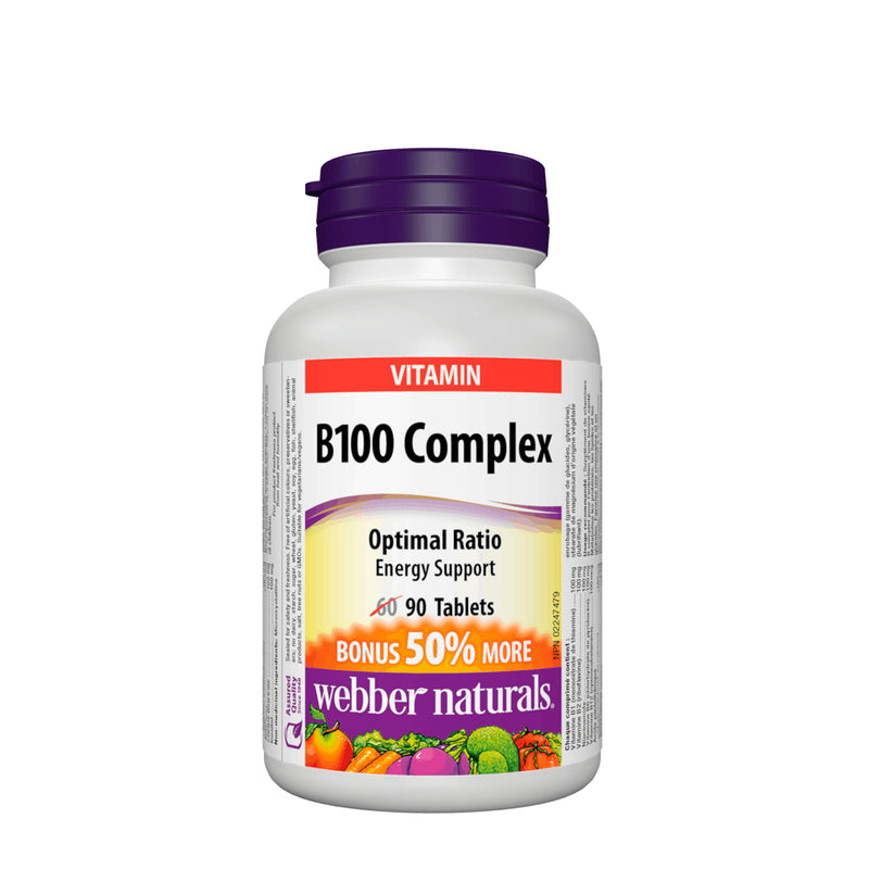 Webber Naturals B100 Complex 90 Tablets