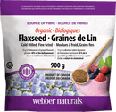 Webber Naturals Ground Flaxseed 900g - Maple House Nutrition Inc.