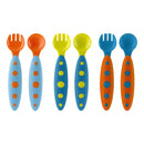 Boon MODWARE Toddler Utensils (Green, Orange & Blue) - fifibaby