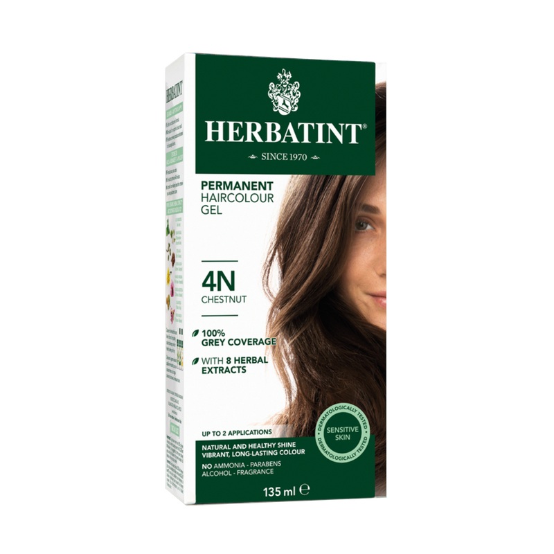 Herbatint Permanent Haircolour Gel 4N - Chestnut 135ml