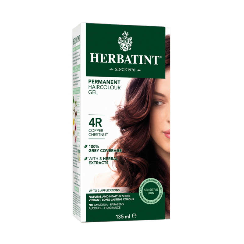 Herbatint Permanent Haircolour Gel 4R - Copper Chestnut 135ml