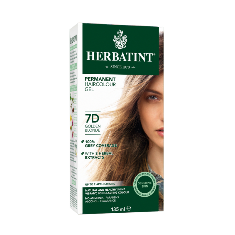 Herbatint Permanent Haircolour Gel 7D - Golden Blonde 135ml