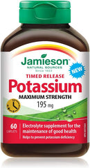 Jamieson Potassium Potassium Ultra-Strength 195mg 60 caplets