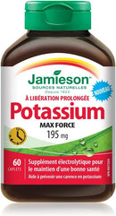 Jamieson Potassium Potassium Ultra-Strength 195mg 60 caplets