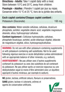Jamieson Potassium Potassium Ultra-Strength 195mg 60 caplets