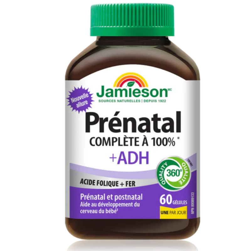 Jamieson 100% Complete Prenatal Multivitamin with DHA 60 Softgels