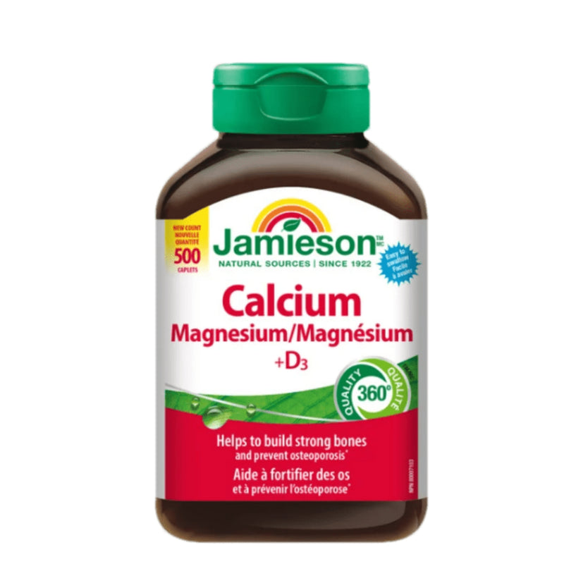 Jamieson Calcium Magnesium with Vitamin D3, 500 Caplets