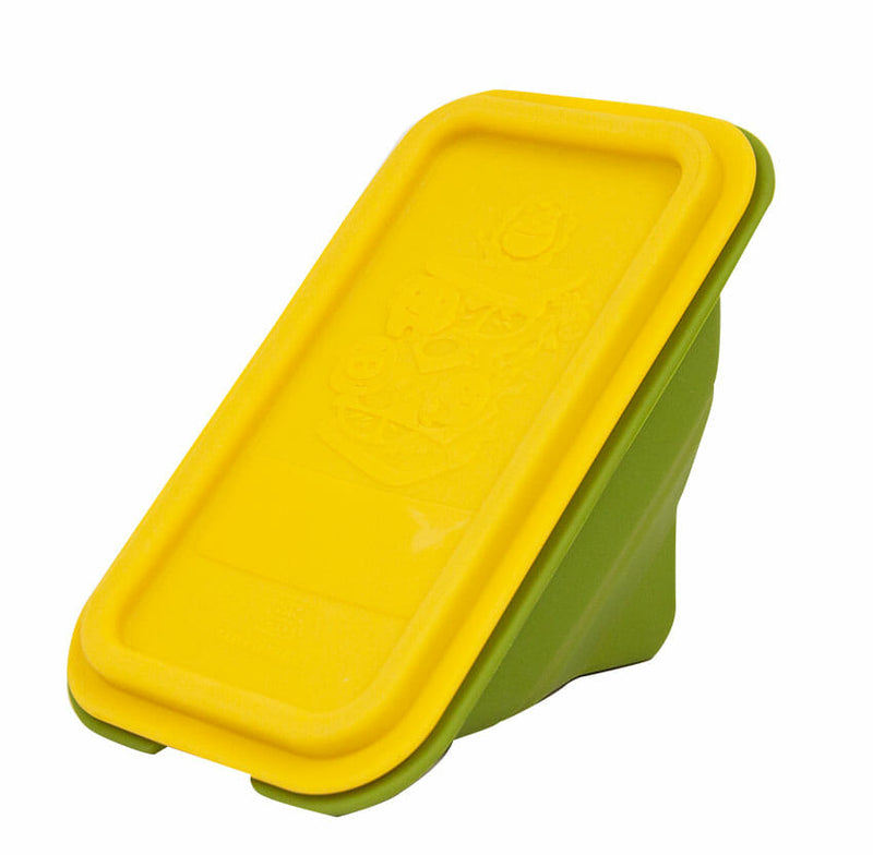 Marcus & Marcus Collapsible Sandwich Wedge Container - Yellow/Green