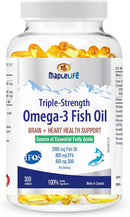 Maple Life Triple Strength Fish Oil 300 Softgels