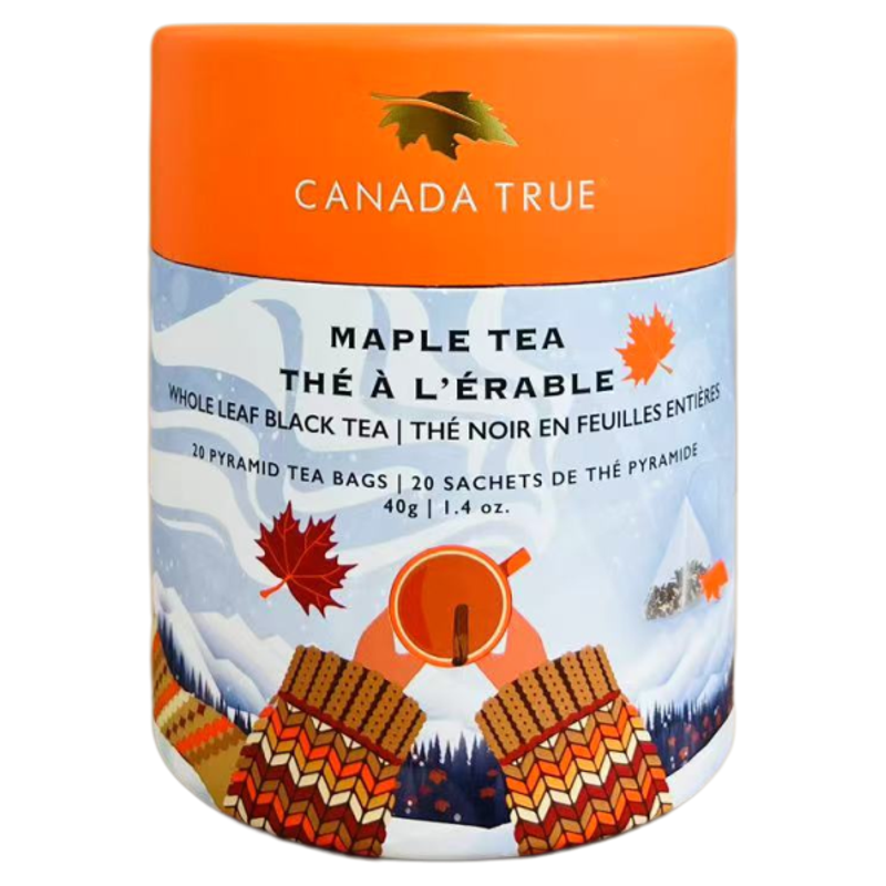 Canadian Breakfast Tea Canada True Maple Tea Whole Leaf Black Tea 20 Sachets 40g – Maple House ...
