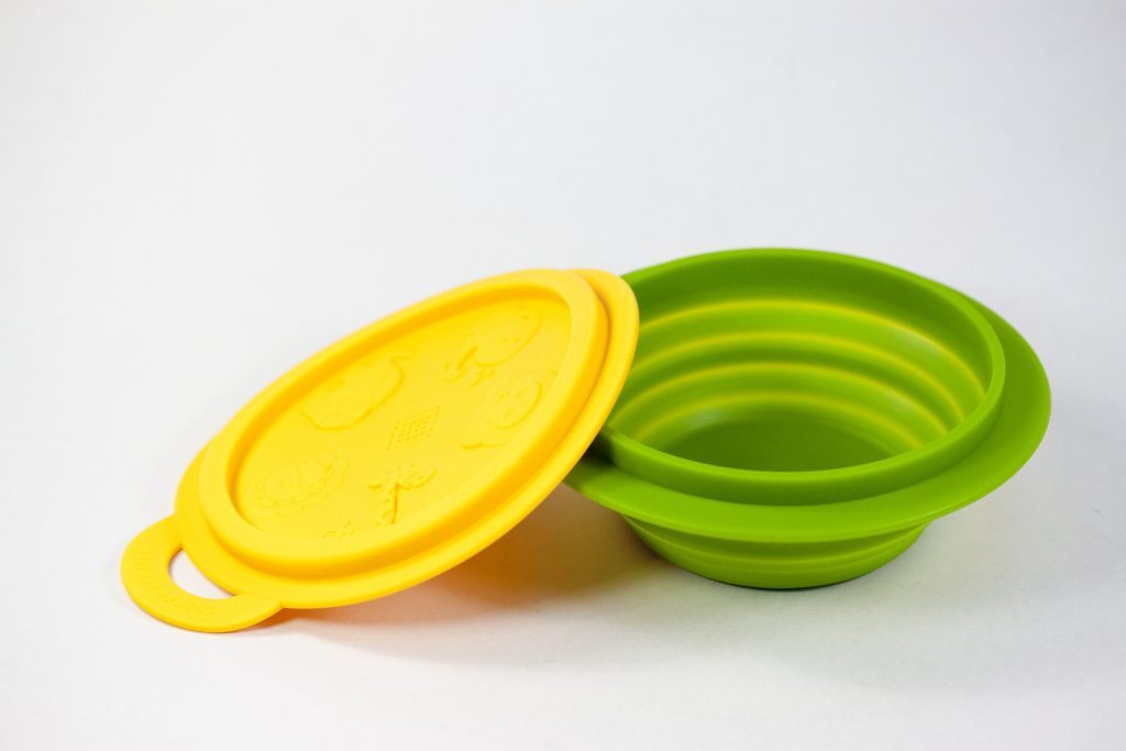 Marcus & Marcus Silicone Rubber Collapsible Container - Yellow/Green ...