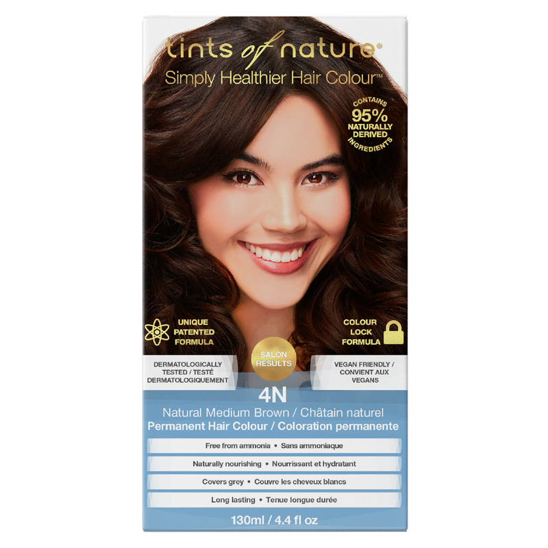 tint of nature 4N Natural Medium Brown Permanent Hair Dye
