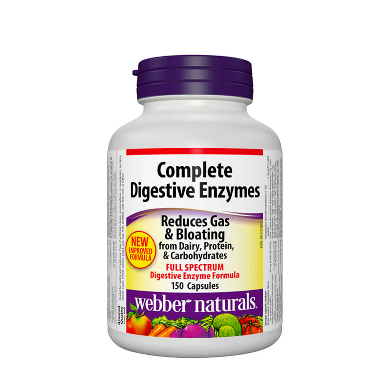 Webber Naturals Complete Digestive Enzymes 150 Capsules