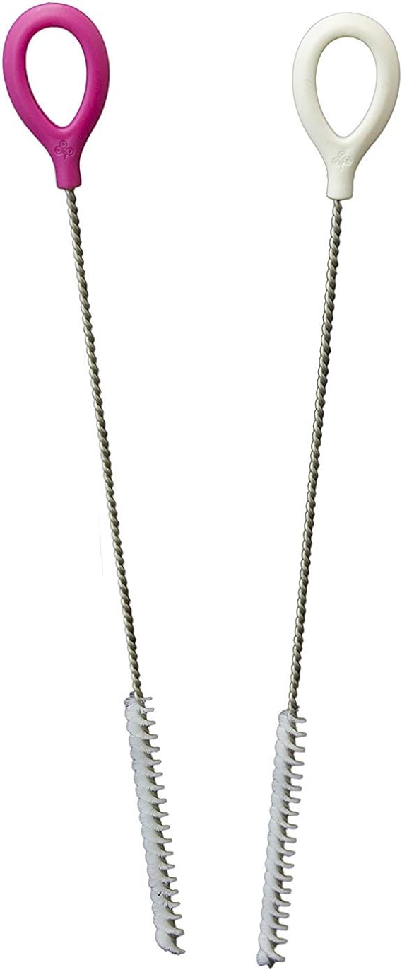 Zoli Straw Cleaning Brush (2 Brushes)- Pink