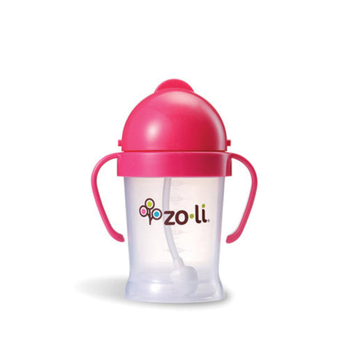 Zoli BOT Straw Sippy - Pink