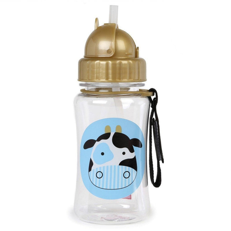 Skip Hop straw bottle - Cow - fifibaby