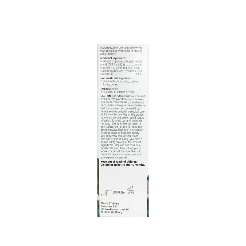 A.Vogel Eye Drops For Dry, Irritated, Tired eyes 10ml - Maple House Nutrition Inc.