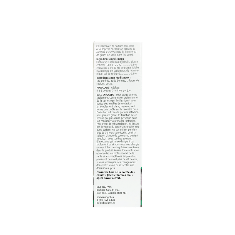 A.Vogel Eye Drops For Dry, Irritated, Tired eyes 10ml - Maple House Nutrition Inc.