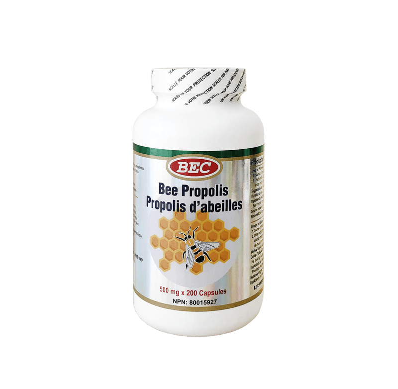 BEC Bee Propolis 200 Capsules - Maple House Nutrition Inc.