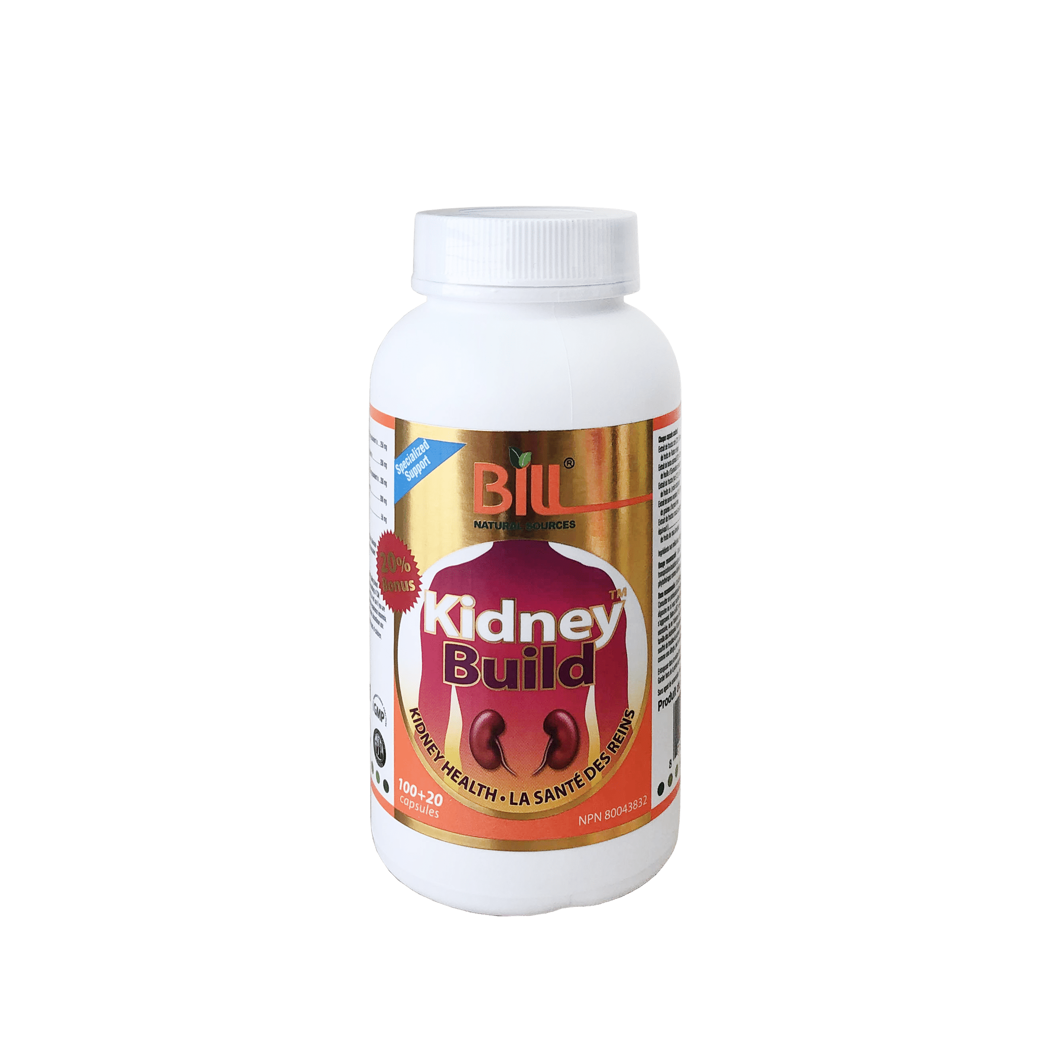 Bill KidneyBuild 100 + 20 Capsules – Maple House Nutrition Inc.