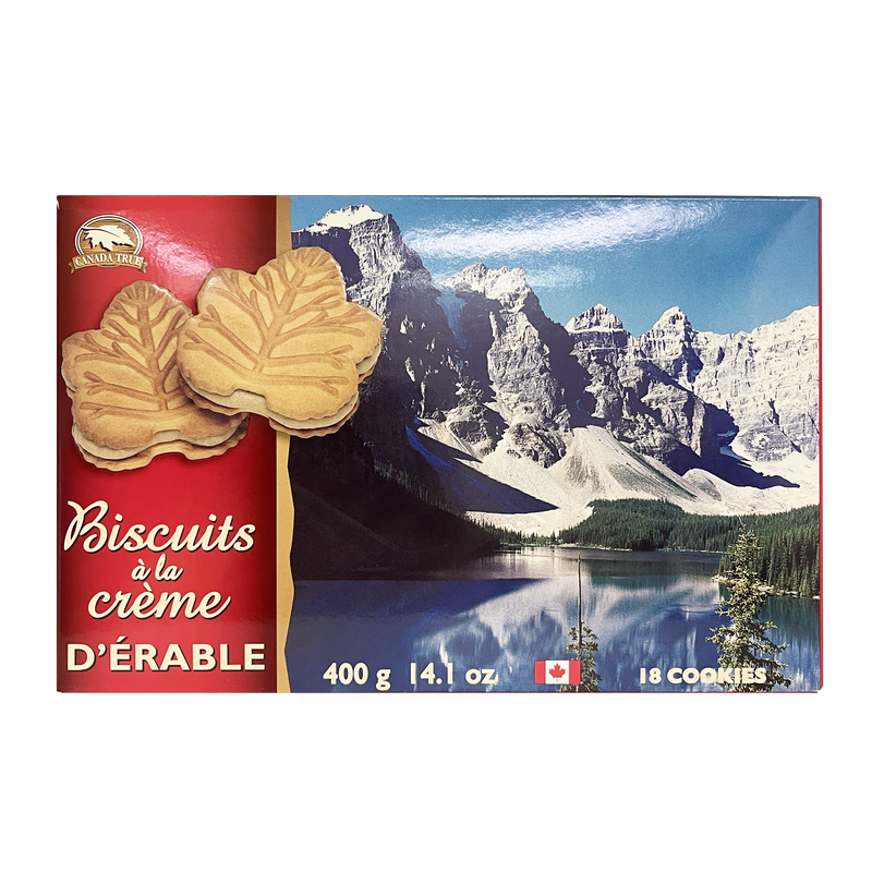 CANADA TRUE Maple Cream Cookies 400g 18 Cookies