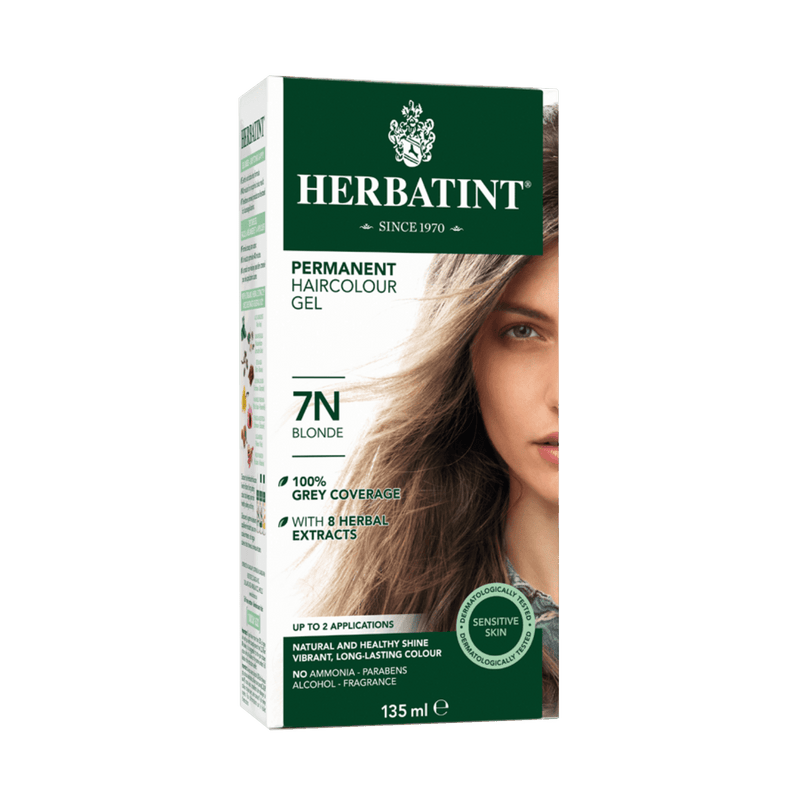 Herbatint Permanent Haircolour Gel 7N - Blonde 135ml - Maple House Nutrition Inc.