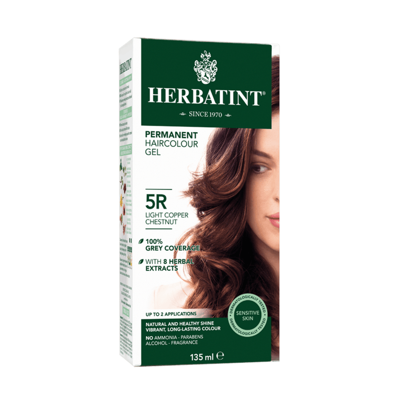 Herbatint Permanent Haircolour Gel 5R - Light Copper Chestnut - Maple House Nutrition Inc.