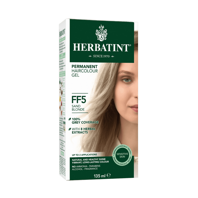 Herbatint Permanent Haircolour Gel FF5 - Sand Blonde 135ml - Maple House Nutrition Inc.