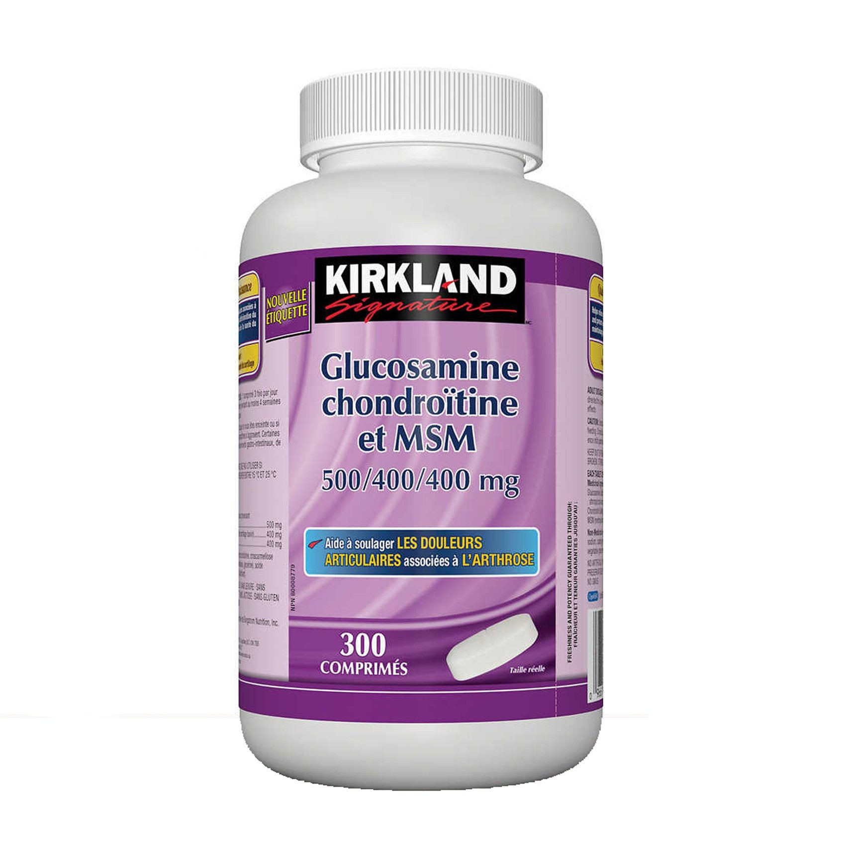 Kirkland Signature Glucosamine Chondroitin MSM 300 Tablets