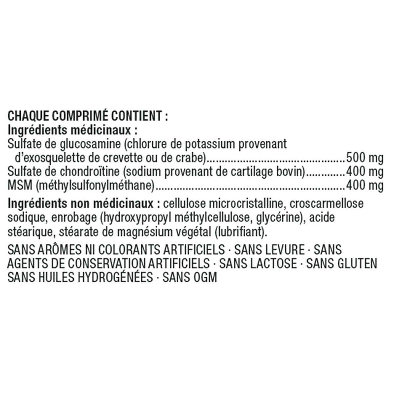 Kirkland Signature Glucosamine Chondroitin & MSM 300 Tablets - Maple House Nutrition Inc.