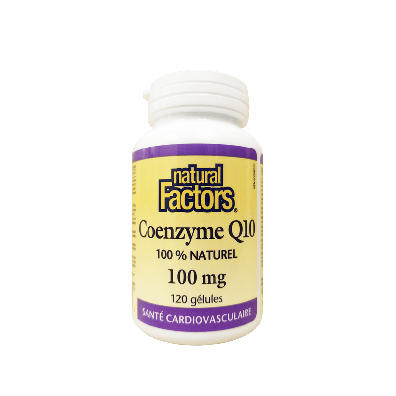 Natural Factors Coenzyme Q10 100mg 120 Softgels - Maple House Nutrition Inc.