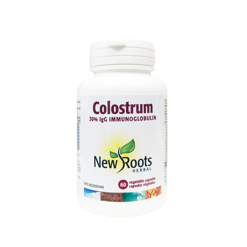 New Roots Herbal Colostrum 60 Vegetarian Capsules - Maple House Nutrition Inc.