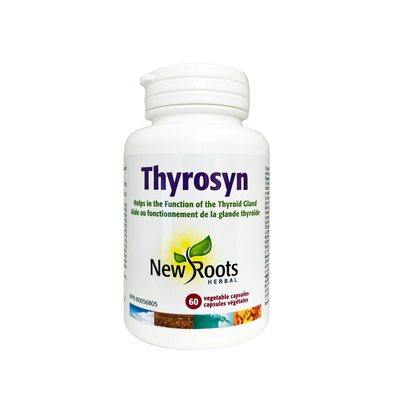 New Roots Herbal Thyrosyn with Vitamin E 60 Vegetable Capsules
