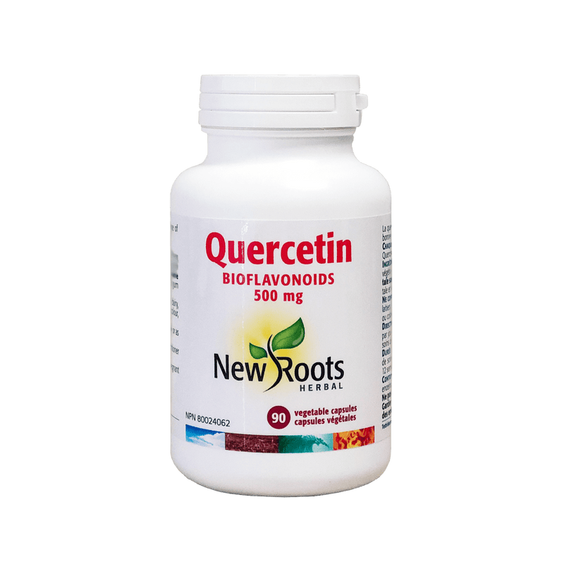 New Roots Herbals Quercetin 500mg 90 Vegetarian Capsules - Maple House Nutrition Inc.