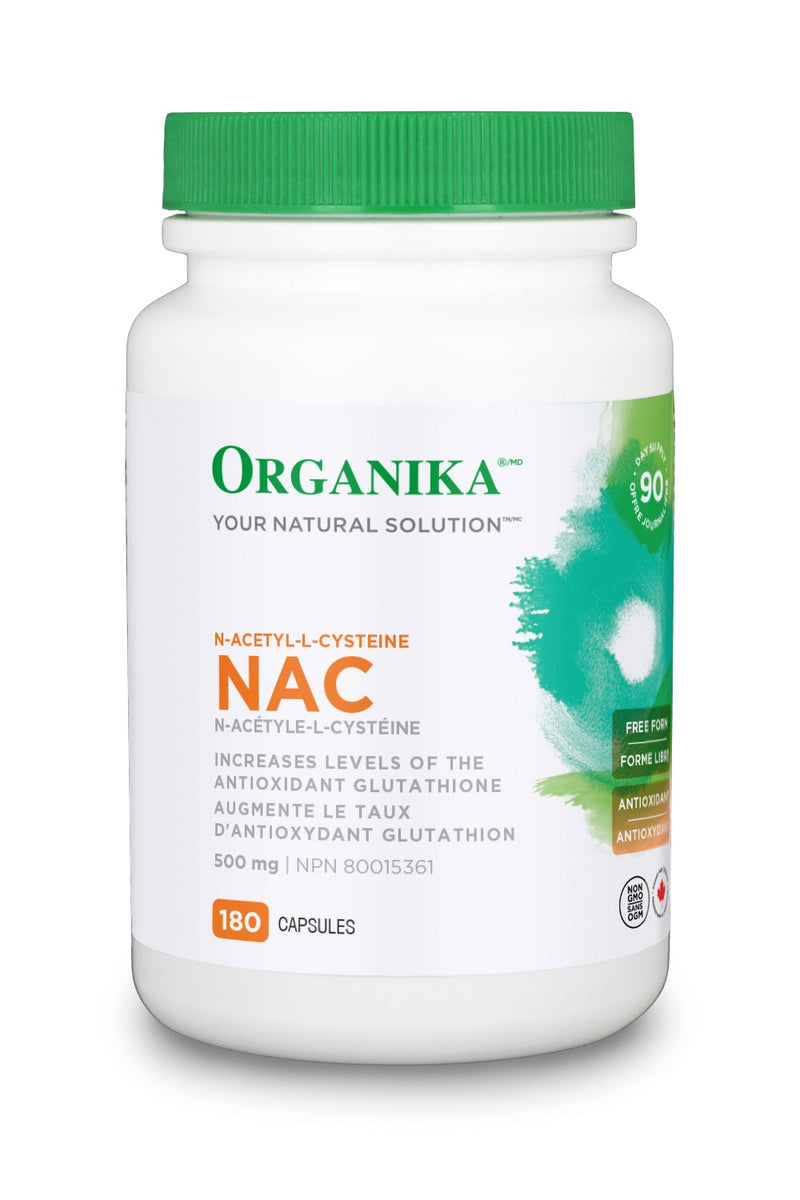 Organika NAC (N-Acetyl-L-Cysteine) 180 Capsules