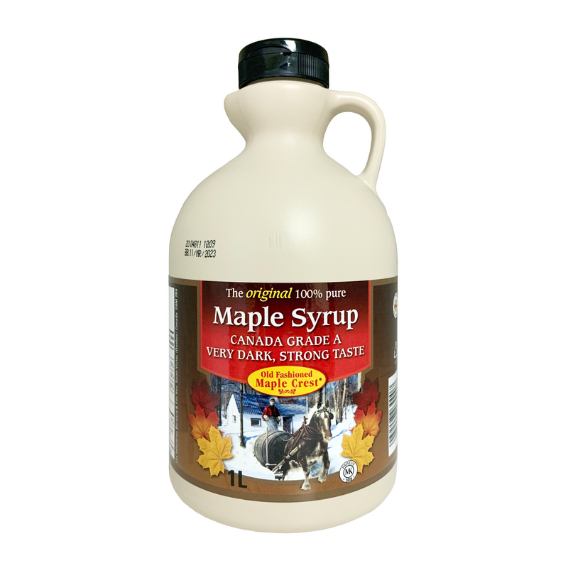 Old Fashioned Maple Crest Maple Syrup 1L - Maple House Nutrition Inc.