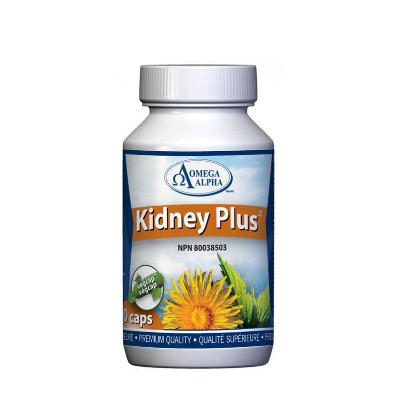 Omega Alpha Kidney Plus 90 Capsules - Maple House Nutrition Inc.