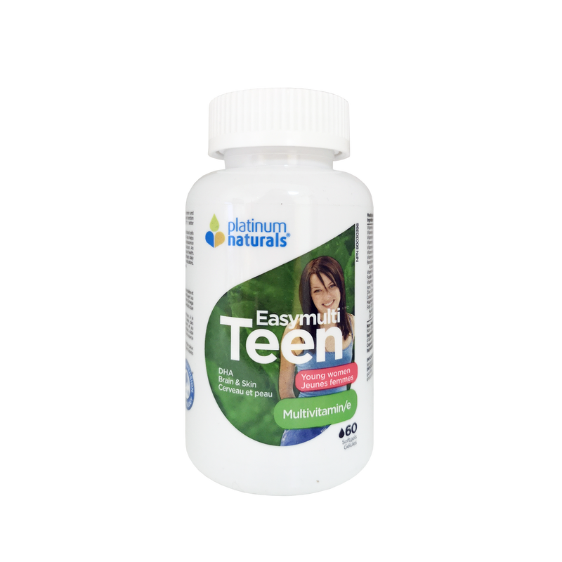 Platinum Teen Multivitamin for Young Women 60 Softgels - Maple House Nutrition Inc.