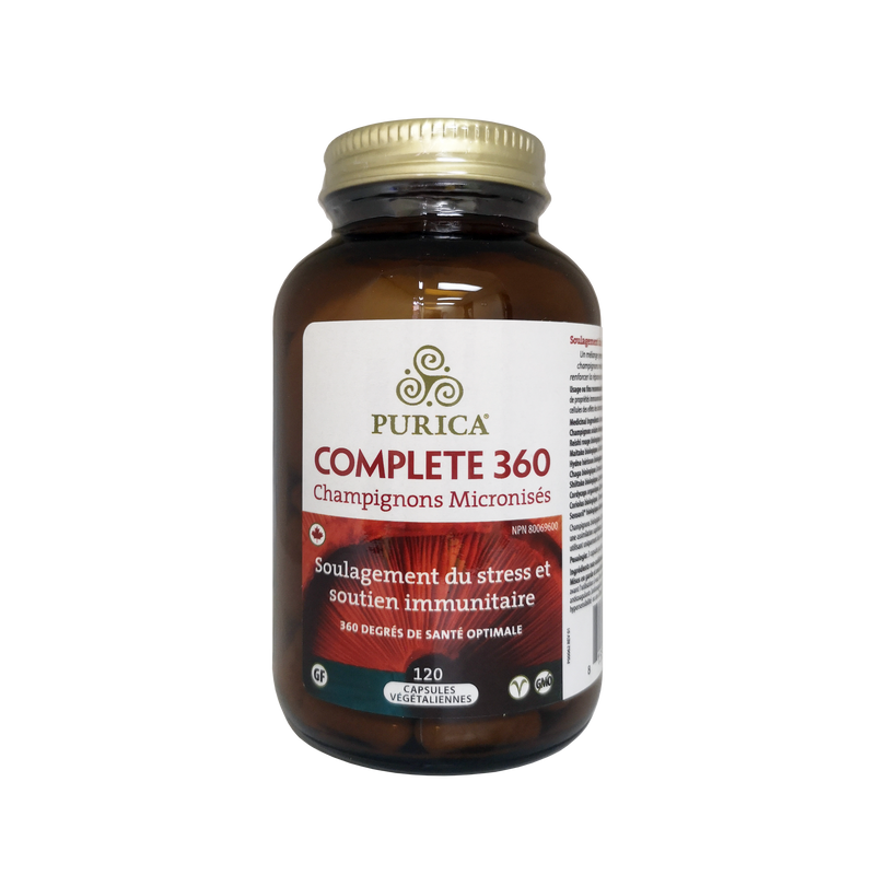 Purica Complete 360 Stress Relief & Immune Support 120 Vegetarian Capsules - Maple House Nutrition Inc.