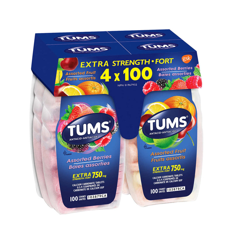 TUMS 750mg Calcium Carbonate Tablets Set - Maple House Nutrition Inc.