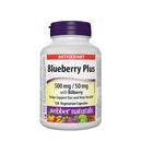 Webber Naturals Blueberry Plus 500mg/50mg with Bilberry 120 Softgels - Maple House Nutrition Inc.