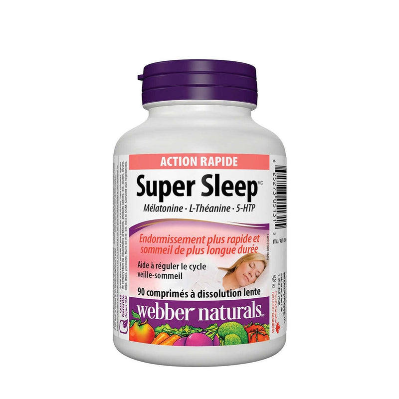 Webber Naturals Super Sleep 90 Soft Melt Tablets 90 Counts - Maple House Nutrition Inc.