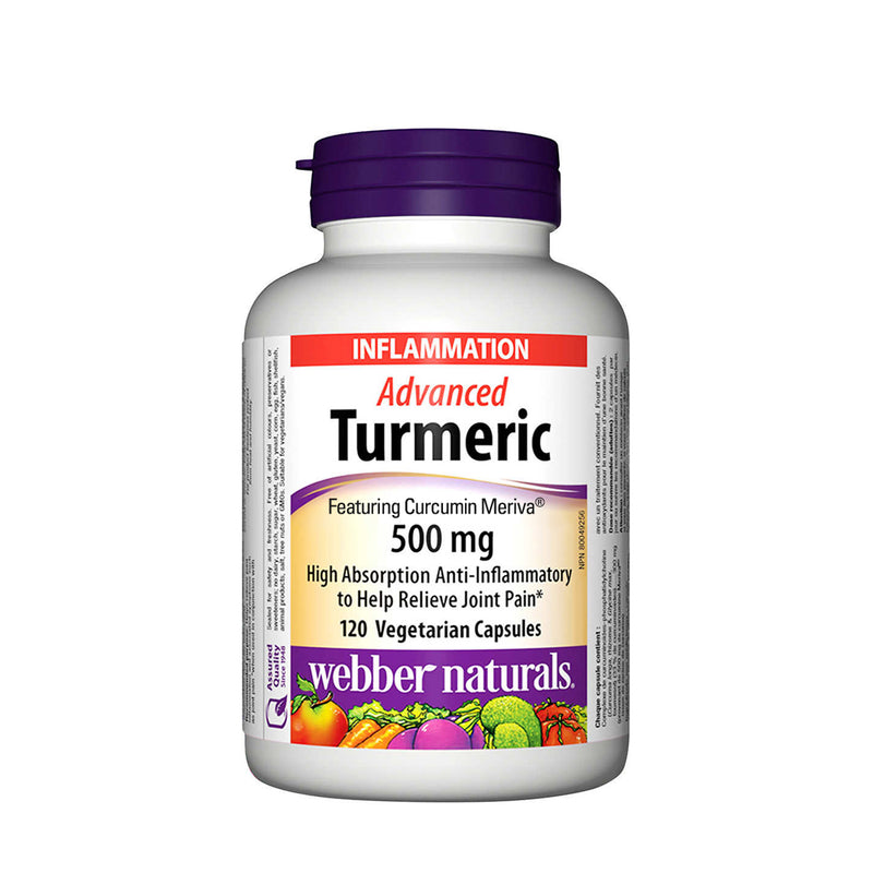 Webber Naturals Advanced Turmeric 120 Vegetarin Capsules - Maple House Nutrition Inc.